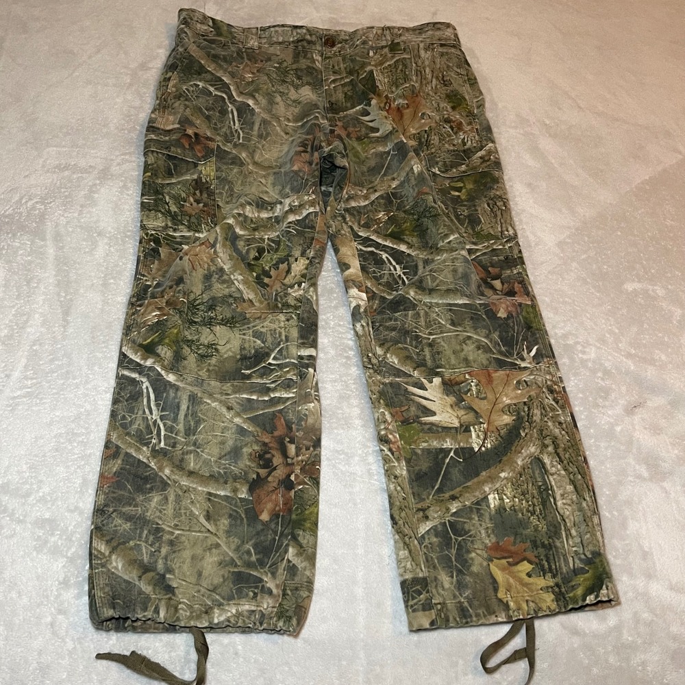 RedHead Silent Hide Mens 2XL 32 Camo Cargo Hunting Pants RealTree Edge Stretch